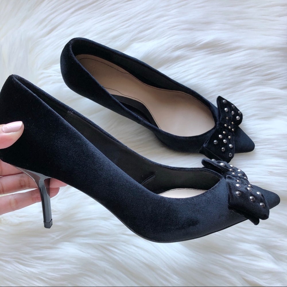 ZARA Velvet Heels